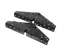 HONMEET Charnières Pliantes en Fer Noir pour Canapé-lit, Réglage d'angle Mécanisme à Engrenages, Hauteur Ajustable, Lot de 2 Pièces pour Meubles Modulables