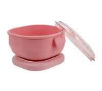 HONMEET Chauffe-Cire Portable Pliable Pot en Silicone Antiadhésif pour Épilation à la Cire Chaude Usage Domestique et Voyage Compatible Prise Eu Rose Appareil D’Épilation Pratique et