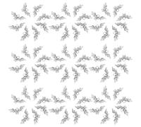 HONMEET Chauve-souris Petits Charmes en Alliage de Zinc Argenté Bords Lisses Accessoires Sûrs 100 Pièces pour Fabrication de Bijoux et Décoration Maison