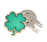 HONMEET Clip Marqueur de Balle de Golf en Fer de Trèfle pour Chapeaux, Portable et Facile à Fixer, Accessoire pour Parcours de Golf et Fête Saint-Patrick