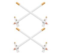 HONMEET Coffret Pointe Fine 4pcs Crayon Blanc avec Taille-crayon Intégré et Résistant la Transpiration pour Sourcils et Barbe pour Activités Sportives et Extérieures