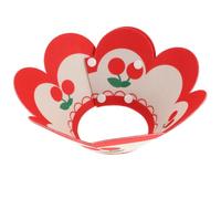 HONMEET Collier Design Ajustable de Récupération en Feutre Rouge pour Chat et Adorable, Protège Après Chirurgie sans Gêner la Vue Mouvements