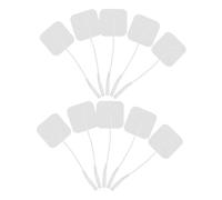 HONMEET Coussinets Électrodes de Massage Auto-adhésifs 24 Pcs 40 Mm Pvc Prise 2,0 Mm pour Électrostimulateur Muscle, Patchs Réutilisables Bioélectrique Acupuncture, Thérapie Physiothérapie Santé