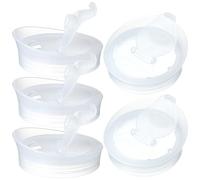 HONMEET Couvercle de pichet de rechange en plastique blanc, 5 pièces, bouchon à vis facile à manipuler, étanche, pour carafes d'eau et bouilloires, adapté aux restaurants et Réutilisable