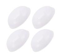 HONMEET Couvercle de Plafonnier LED Rond en Pvc Blanc 4 Pièces Diffuseur de Lumière Uniforme pour Couloir et Balcon Installation Facile Minimaliste