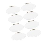 HONMEET Couvercles de Panneau Électrique Ronds Lot de 8 Pièces Plaques Blanches et Vis, Conçus pour Recouvrir Plafonniers et Faciliter L'Accès au Câblage en Milieu Résidentiel