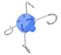 HONMEET Crochet pour Support Infusion Acier Inoxydable Anti- et Flexible Accessoire pour Établissements Installation Facile Compatible avec Tiges de Lot de Crochets Bleus