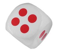 HONMEET Dé Mousse Géant Blanc pour Jeux de Rôle Dés en Mousse à Six Côtés pour Activités Éducatives et Jeux de Devinettes Bloc de Construction pour Garçon Fille