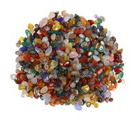 HONMEET Décoration de Vase Agate Naturelle Colorée Pierres Polies pour Plantes Intérieur et Aquarium Gravier Décoratif et Polyvalent