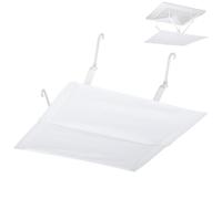 HONMEET Déflecteur de Climatisation Plafond Forme Carrée Blanc Pare-vent pour Climatiseur Central Installation Facile sans Dommage Design Minimaliste pour Bureaux et Maisons