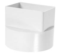 HONMEET Déviateur de Gouttière en Abs Beige, Connecteur Étanche pour Canaliser L'eau de Pluie, Adapté pour Tube Rond Diamètre 110 Mm, Usage Extérieur Sol