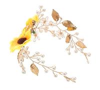 HONMEET Diadème Mariée Élégant Bandeau Décoratif Floral Accessoire Coiffure Femme Mariage Ornement Délicat pour Cérémonie et Fête