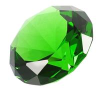HONMEET Diamants en Verre Vert pour Table de Mariage, Décor Élégant | Cristal Transparent et Brillant, Style Raffiné Romantique, pour Décorateurs D’événements et Dîner Intime