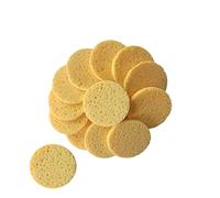 HONMEET Disques Démaquillants En Éponge Cellulose 20 Pièces Rond 60×8 Mm Couleur Chair Pour Visage Peau Sensible Nettoyage Quotidien