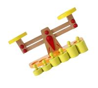 HONMEET Éducatif Garçon Fille Bois Balance Équilibre Apprentissage Calculs Jeu Éveil Garçon Fille Développement Intellectuel