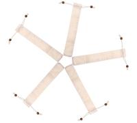 HONMEET Ensemble de 5 Paquet à Couverts en Coton avec Design Simple et Pochette Portable à Cordon pour Familles et Camping