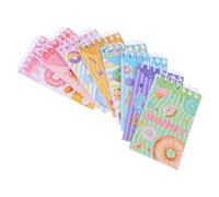 HONMEET Ensemble de 8 Cahiers à Spirale Motif Donut, Papier et Reliure Verticale, Carnet Esthétique Portable pour Étudiants