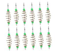 HONMEET Ensemble De Matériel De Pêche 3 Pièces Cage À Appâts avec Porte-appâts Support De Mangeoire À Perles pour Pêcheurs 12 Pièces X 3
