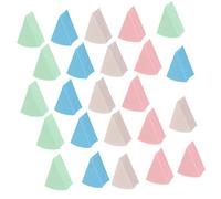 HONMEET Éponge De Maquillage Triangulaire 24 Pièces En Latex Réutilisables Et Portables Applicateurs De Maquillage Visage Yeux