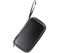 HONMEET Étui de Rangement pour Thermomètre Front Température EVA PU Protecteur ضد Éclaboussures et Rayures avec Fermeture Éclair pour Déplacements Noir