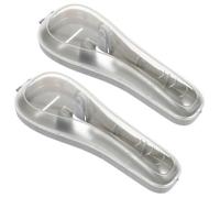 HONMEET Étui pour Rasoir Manuel Portable 2 Pcs en PC Léger et Protecteur, Design Simple, pour Rangement à Domicile Extérieur