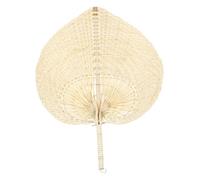 HONMEET Éventail Artisanal Tissé Paille Naturelle pour Ventilateur Vintage et Rafraîchissant pour Âges sans Échardes Usage Extérieur et Intérieur