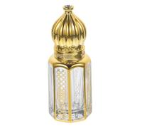 HONMEET Flacon Roll-on en Verre Or 3ml pour Parfum et Huiles Essentielles | Remplissable, Anti-fuite, Format Compact pour Maison et Transport Quotidien, Usage Échantillon