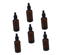 HONMEET Flacons Compte-gouttes En Verre 6pcs Multifonctionnels Mini Flacons Pour Huiles Essentielles Lotion Cosmétique