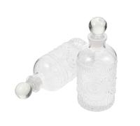 HONMEET Flacons Diffuseurs en Verre Pot de Conservation des Arômes Solide 200ml 2pcs Rechargeables pour Aromathérapie pour Salle de Bain et Toilettes