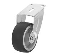 HONMEET Galet de Guidage de Porte Coulissante 2 Pouces Gris Vis, Roue de Support Inférieure Anti-affaissement pour Portes Battantes, Quincaillerie Résistante pour Portail et Placard,