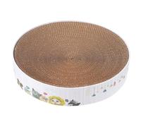 HONMEET Griffoir pour Chat de Bol, Carton Ondulé Marron | Planche à Gratter Anti-dérapante, pour Jeu Félin, Aide à Limiter les Dégâts, Objet pour Chat
