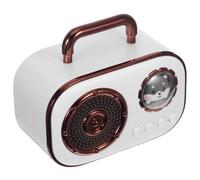 HONMEET Haut-Parleur sans Fil, Mini Haut-Parleur Version 5.3 en Abs, Blanc, Son Surround 360°, Longue Autonomie, Design Capsule Spatiale, pour Vélo et Fête