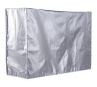 HONMEET Housse de Climatiseur Extérieur Protection la Poussière Installation sans Outil en Polyester Argenté, Couverture D'unité 5 Côtés pour Fête Estivale