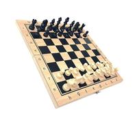 HONMEET Jeu D'échecs en Bois Pliable Occidentaux Internationaux pour Garçon Et Filles Joujou Éducatif