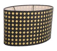 HONMEET -jour Solution D'éclairage Design Moderne et Minimaliste Ovale en Métal Noir Ajouré Facile à Installer pour Lampe E27 E14 pour Décoration Intérieure