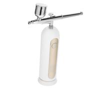 HONMEET Kit Aérographe sans Fil pour Ongles et Gâteaux 1 Set Complet Compresseur Aérographe Portable en Aluminium pour Maquillage et Décoration Utilisation Facile et Pratique