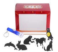 HONMEET Kit de Marionnettes Ombres Éducatif DIY pour Garçon Fille Théâtre Traditionnel Chinois Jeu Ombres Interactif pour Apprentissage et Narration Créative