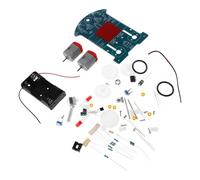 HONMEET Kit de Voiture Robot Intelligente DIY Microcontrôleur 51, Suivi Ligne Noir et Blanc, Matériaux Métal et Plastique, Projet Éducatif Stem pour Apprentissage et Soudure Électronique,