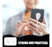 HONMEET Laisse Rétractable Adhésive Pour Télécommande et Téléphone avec Câble Spirale Anti-perte Accessoire Pratique pour Tablette et Mobile Sécurité et Organisation à Domicile et