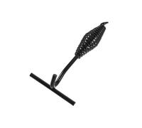HONMEET Lève-Couvercle de Cuisson Extérieure, Lève-Couvercle pour Couvercles de Poêles, Fer Noir, Poignée Spirale, avec Support, pour Camp Cookware et Hot Lids, Barbecue et Grillades