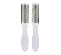 HONMEET Lime à Callosités Pieds en Acier Inoxydable, 2 Pièces, Légère Enlever Cors et Durillons, Outil Professionnel pour Pédicure