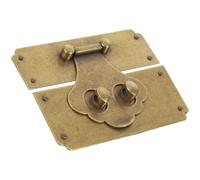 HONMEET Loquet à Moraillon Vintage pour Boîte à Bijoux en Laiton, Boucle de Verrouillage Décorative, Adapté aux Coffrets et Meubles Anciens pour Bricolage