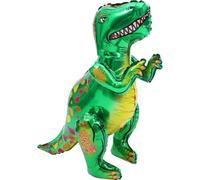 HONMEET Lot de 2 Ballons Dinosaures en Aluminium Vert à Assembler 53 X 64 CM Décoration Anniversaire Garçon Thème Dinosaure Ballons de Fête Résistants et Colorés pour Fête D’Garçon et