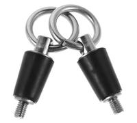 HONMEET Lot de 2 Bouchons de vidange pour Bateau : Bouchon Conique de 13 mm avec poignée à Pression, en Acier Inoxydable et Caoutchouc, pour navires et environnements Marins