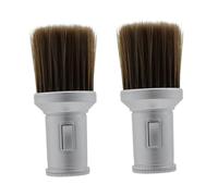 HONMEET Lot De 2 Brosses De Barbier Poils Robustes Pour Le Rasage De La Barbe Et Des Cheveux Fabriquées En Matériau Robuste