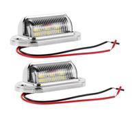 HONMEET Lot de 2 Feux de LED 12-24V Dc 6 LED Boîtier Argenté Éclairage pour Voiture Camion et Remorque Feux de Gabarit Latéraux Large Portée d'Éclairage pour Sécurité Nocturne