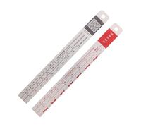 HONMEET Lot de 2 règles de mesure en métal avec baguette de mélange de peinture pour ajustement professionnel de la peinture de voiture et travaux de peinture