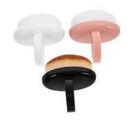 HONMEET Lot de 3 Brosses à Ongles Douces Petit Format Nettoyage Dépoussiérage Manucure pour Professionnels et Particuliers Usage Salon ou Domicile Couleurs Noir, Rose et Blanc