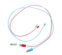 HONMEET Lot de 3 Câbles USB Type-c LED Dynamiques pour Téléphone Portable, Matériau TPE, Charge Rapide, Éclairage Coloré Bleu Vert Rouge, Adaptés la Charge et Transfert de Données,