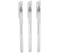 HONMEET Lot de 3 Crayons à Sourcils Microblading Blancs en Acrylique, Portables et Précis pour Dessin Permanent et Maquillage des Sourcils et Lèvres